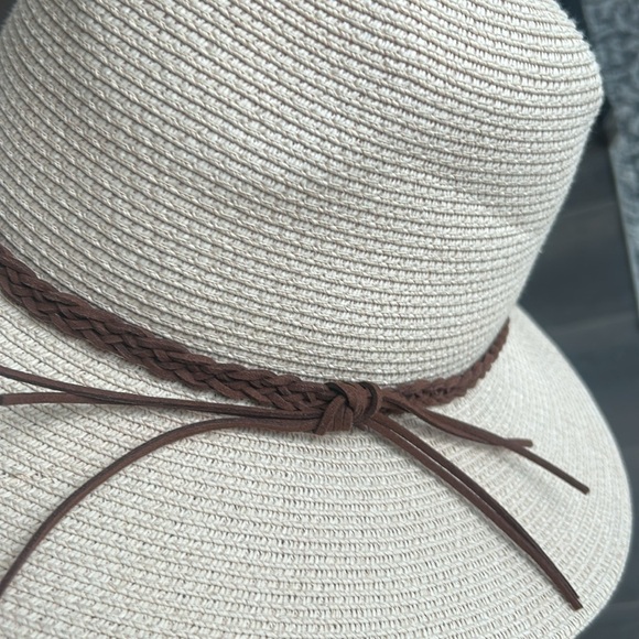 Furtalk Fedora Foldable Packable Straw Beach Sun Hat Women Size L - Picture 2 of 13